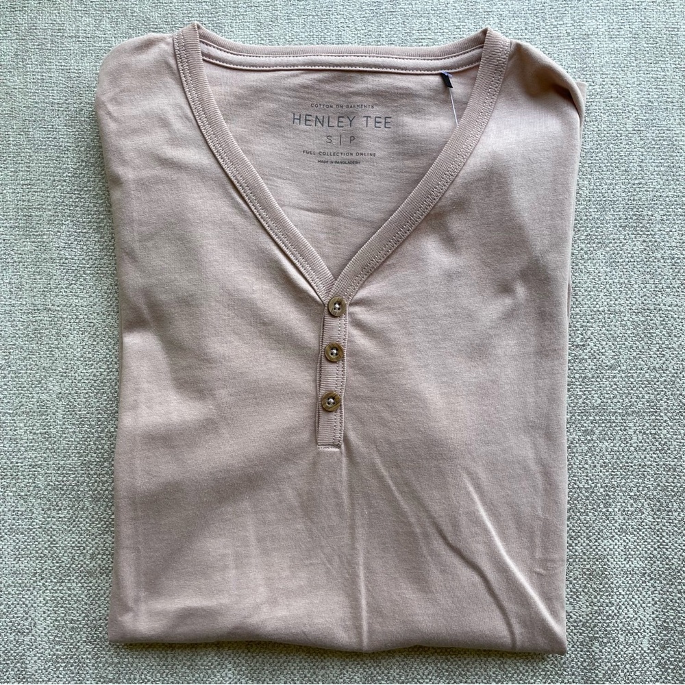 NWT V-Neck Henley Shirt